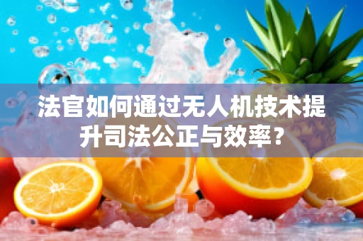 法官如何通过无人机技术提升司法公正与效率？