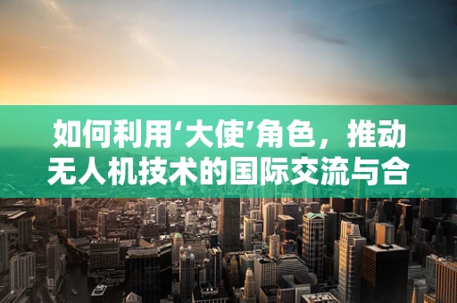 如何利用‘大使’角色，推动无人机技术的国际交流与合作？
