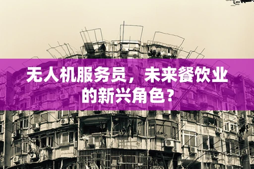 无人机服务员，未来餐饮业的新兴角色？