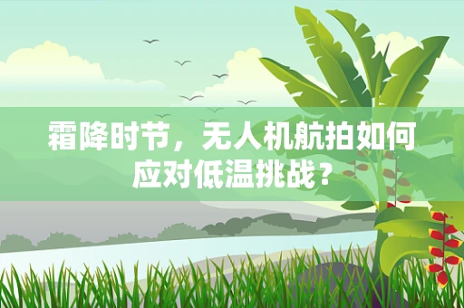霜降时节，无人机航拍如何应对低温挑战？