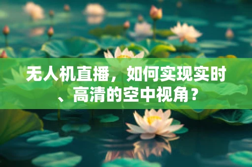 无人机直播，如何实现实时、高清的空中视角？