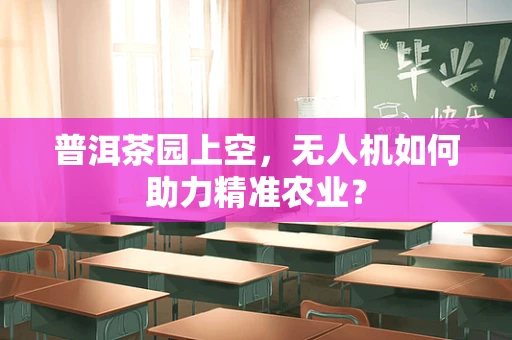 普洱茶园上空，无人机如何助力精准农业？
