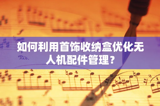 如何利用首饰收纳盒优化无人机配件管理？