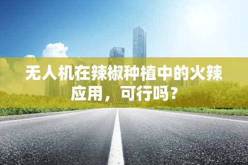 无人机在辣椒种植中的火辣应用，可行吗？