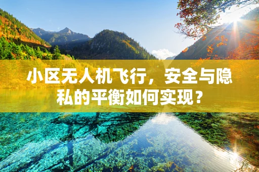 小区无人机飞行，安全与隐私的平衡如何实现？