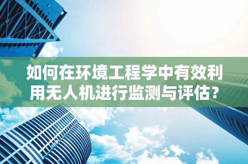 如何在环境工程学中有效利用无人机进行监测与评估？
