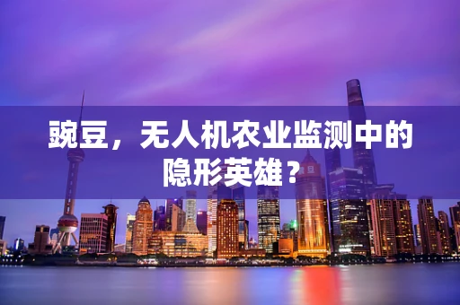 豌豆，无人机农业监测中的隐形英雄？