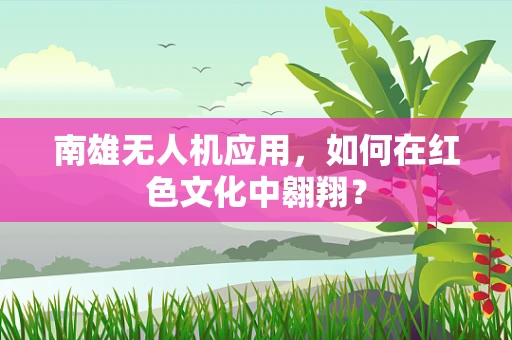 南雄无人机应用，如何在红色文化中翱翔？