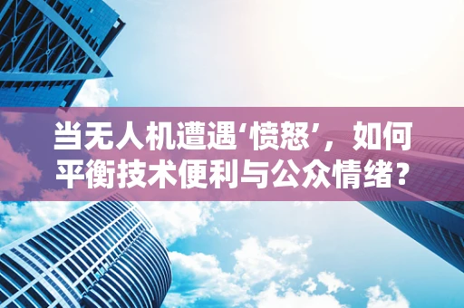 当无人机遭遇‘愤怒’，如何平衡技术便利与公众情绪？