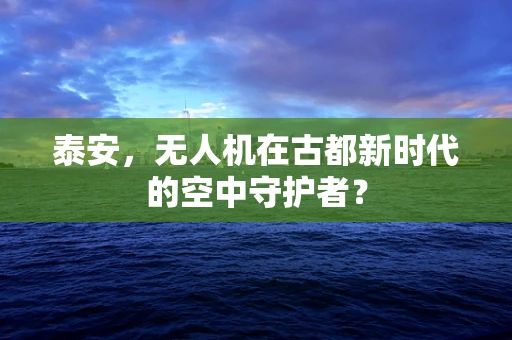 泰安，无人机在古都新时代的空中守护者？