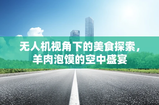 无人机视角下的美食探索，羊肉泡馍的空中盛宴