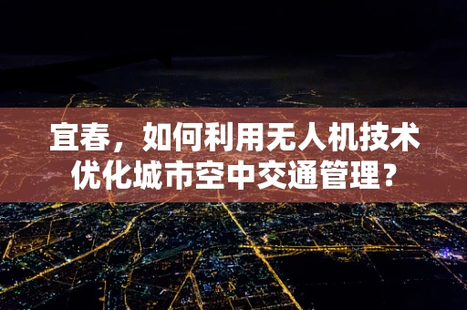 宜春，如何利用无人机技术优化城市空中交通管理？
