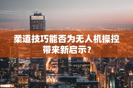 柔道技巧能否为无人机操控带来新启示？