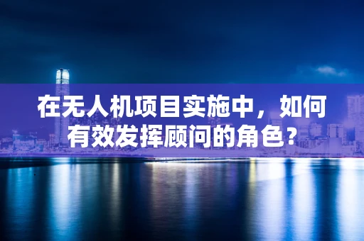 在无人机项目实施中，如何有效发挥顾问的角色？