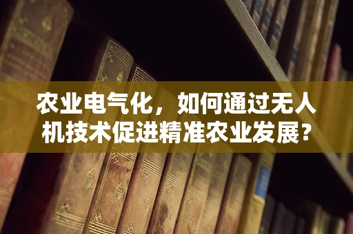农业电气化，如何通过无人机技术促进精准农业发展？