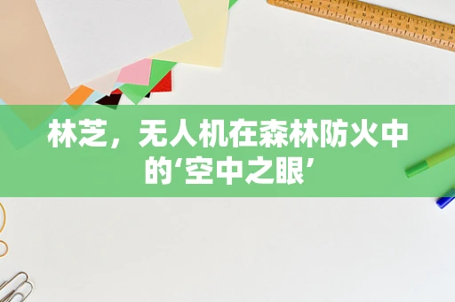 林芝，无人机在森林防火中的‘空中之眼’