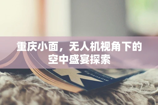 重庆小面，无人机视角下的空中盛宴探索