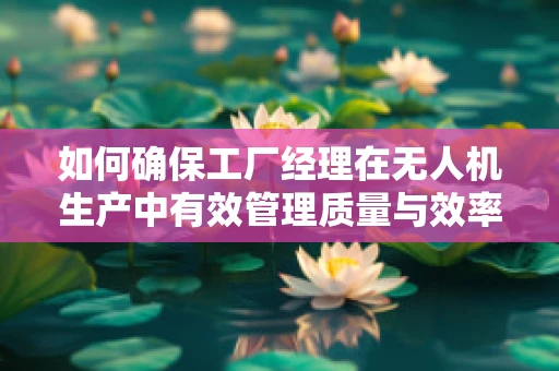 如何确保工厂经理在无人机生产中有效管理质量与效率？