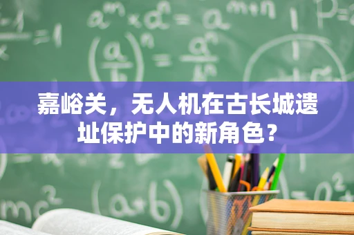 嘉峪关，无人机在古长城遗址保护中的新角色？