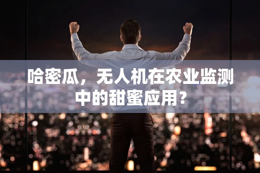 哈密瓜，无人机在农业监测中的甜蜜应用？