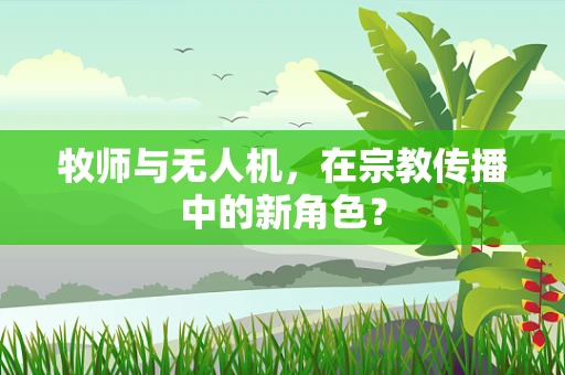 牧师与无人机，在宗教传播中的新角色？