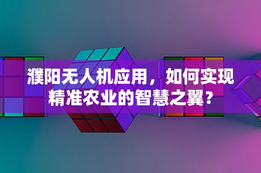 濮阳无人机应用，如何实现精准农业的智慧之翼？