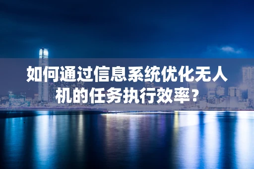 如何通过信息系统优化无人机的任务执行效率？