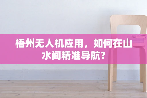 梧州无人机应用，如何在山水间精准导航？