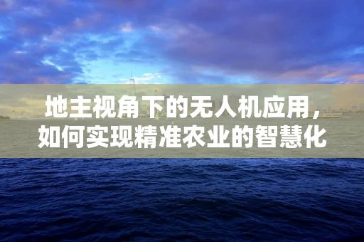 地主视角下的无人机应用，如何实现精准农业的智慧化升级？