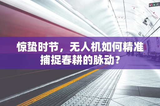 惊蛰时节，无人机如何精准捕捉春耕的脉动？