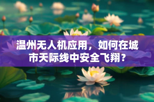 温州无人机应用，如何在城市天际线中安全飞翔？