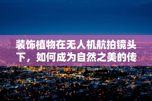 装饰植物在无人机航拍镜头下，如何成为自然之美的传递者？