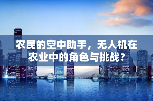 农民的空中助手，无人机在农业中的角色与挑战？