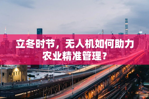 立冬时节，无人机如何助力农业精准管理？