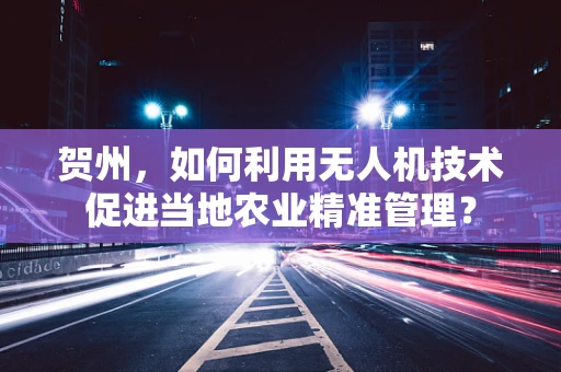 贺州，如何利用无人机技术促进当地农业精准管理？