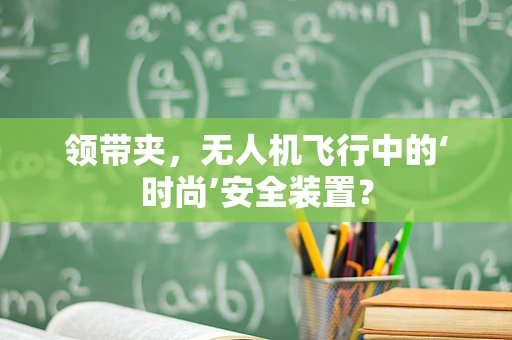 领带夹，无人机飞行中的‘时尚’安全装置？