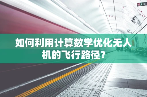 如何利用计算数学优化无人机的飞行路径？