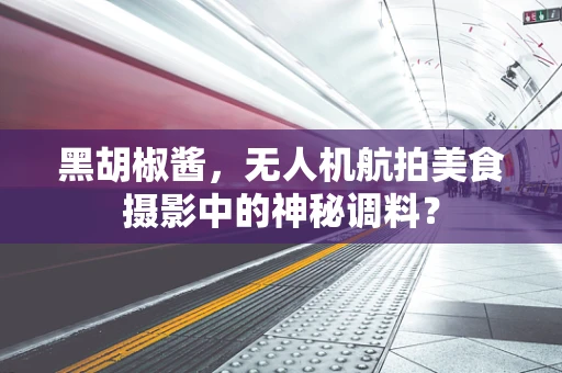 黑胡椒酱，无人机航拍美食摄影中的神秘调料？