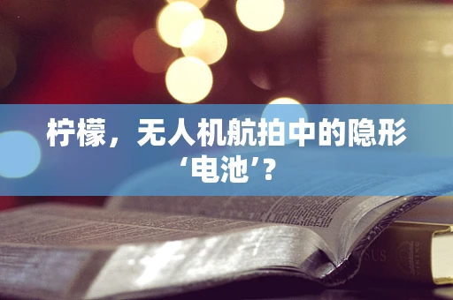 柠檬，无人机航拍中的隐形‘电池’？