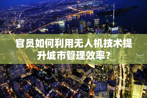 官员如何利用无人机技术提升城市管理效率？