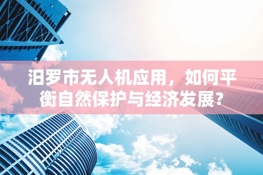 汨罗市无人机应用，如何平衡自然保护与经济发展？