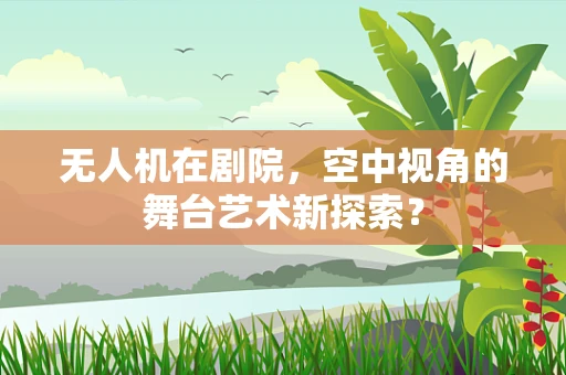 无人机在剧院，空中视角的舞台艺术新探索？