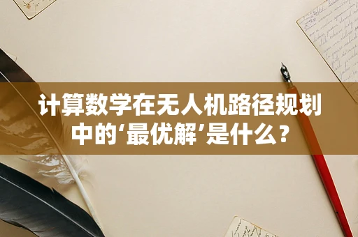 计算数学在无人机路径规划中的‘最优解’是什么？