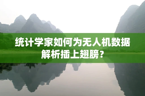 统计学家如何为无人机数据解析插上翅膀？