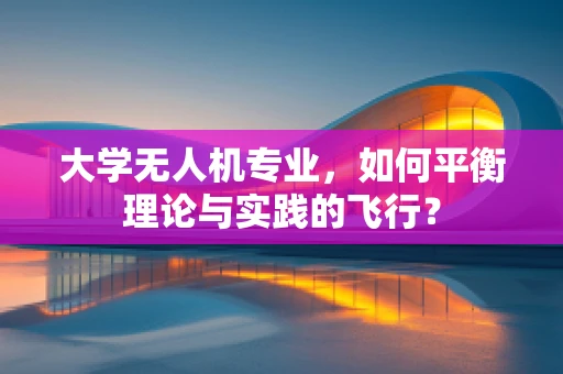 大学无人机专业，如何平衡理论与实践的飞行？