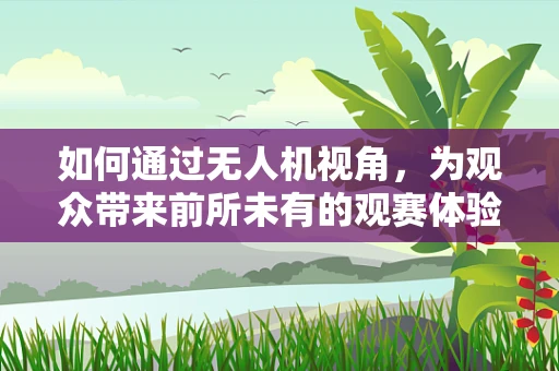 如何通过无人机视角，为观众带来前所未有的观赛体验？