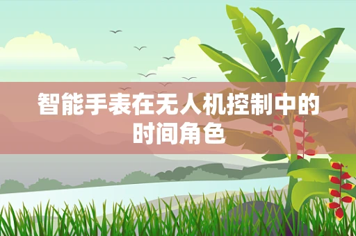 智能手表在无人机控制中的时间角色