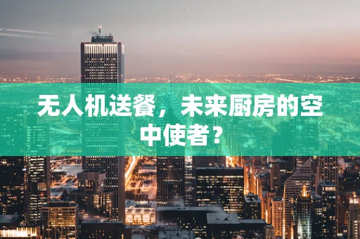 无人机送餐，未来厨房的空中使者？