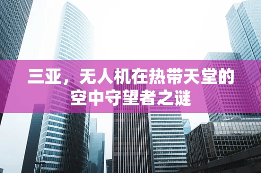 三亚，无人机在热带天堂的空中守望者之谜