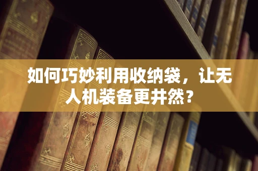 如何巧妙利用收纳袋，让无人机装备更井然？
